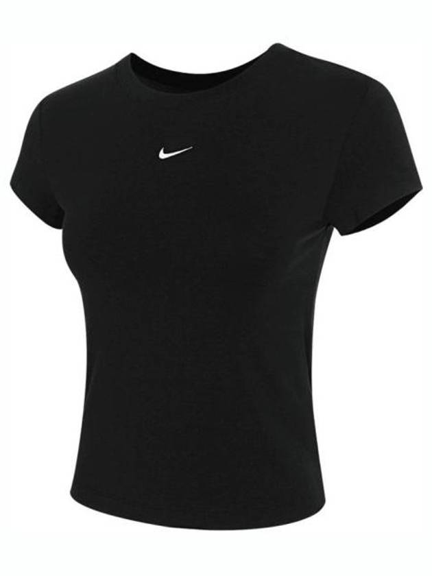 Women's Sportswear Chill Knit Short Sleeve T-Shirt Black - NIKE - BALAAN 2