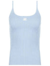 Logo Knit Sleeveless Sky Blue - COURREGES - BALAAN 2