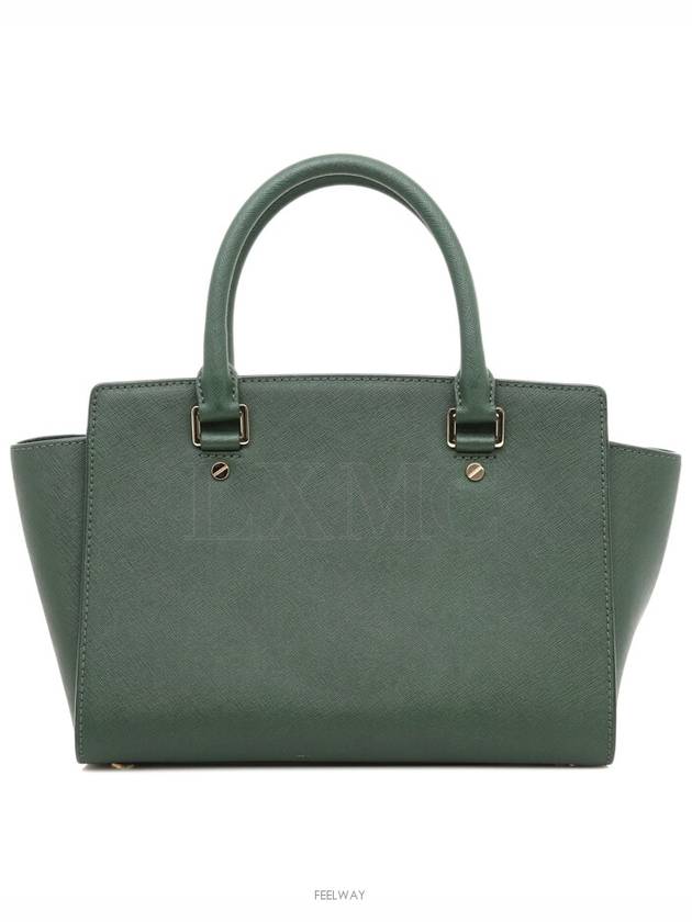 MK Brie Satchel Medium Saffiano Tote Bag - MICHAEL KORS - BALAAN 4