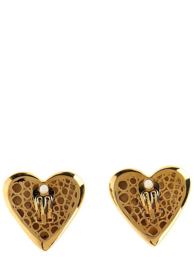 Dolce & Gabbana Logo Heart Earrings - DOLCE&GABBANA - BALAAN 2