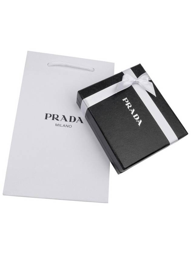 Saffiano Leather Card Wallet Black - PRADA - BALAAN 5