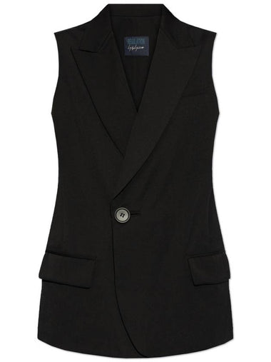 Yohji Yamamoto Wool Vest, Women's, Black - YOHJI YAMAMOTO - BALAAN 1