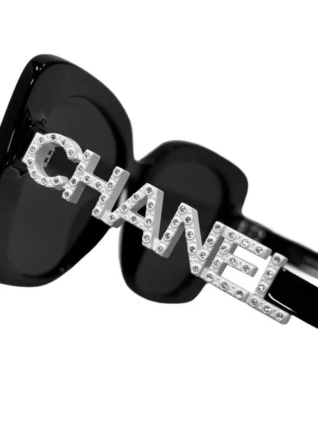 Lettering cat eye sunglasses CH5422B 1026S4 A71353 white logo - CHANEL - BALAAN 9