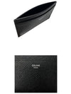 Logo Grain Card Wallet Black - CELINE - BALAAN 6