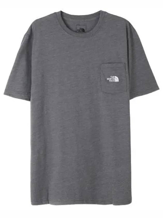 Men s Simple Logo Tri Blend Short Sleeve T Shirt - THE NORTH FACE - BALAAN 1