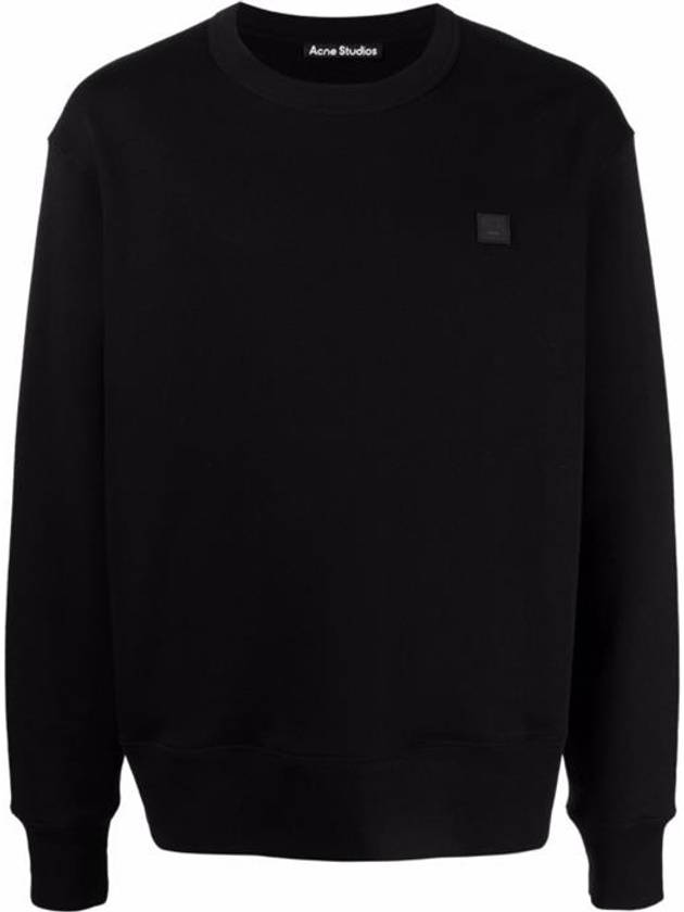 Face Patch Long Sleeve T-Shirt Black - ACNE STUDIOS - BALAAN 2