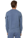 Logo Patch Sweatshirt Blue - STONE ISLAND - BALAAN 4