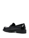 Monogram Leather Loafers Black - SAINT LAURENT - BALAAN 8