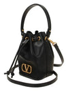 V Logo Bucket Bag Black - VALENTINO - BALAAN 3