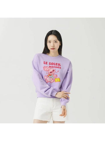 Shopping Rabbit Sweatshirt Lavender - LE SOLEIL MATINEE - BALAAN 1