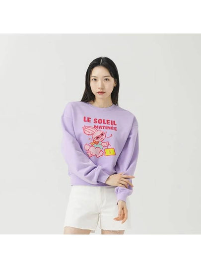 Brushed Options Shopping Rabbit Sweat Shirts LAVENDER - LE SOLEIL MATINEE - BALAAN 2