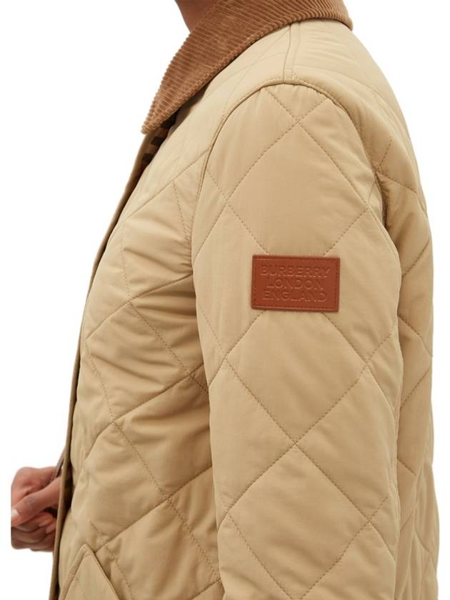 Diamond Quilted Thermoregulated Barn Jacket Honey - BURBERRY - BALAAN 6