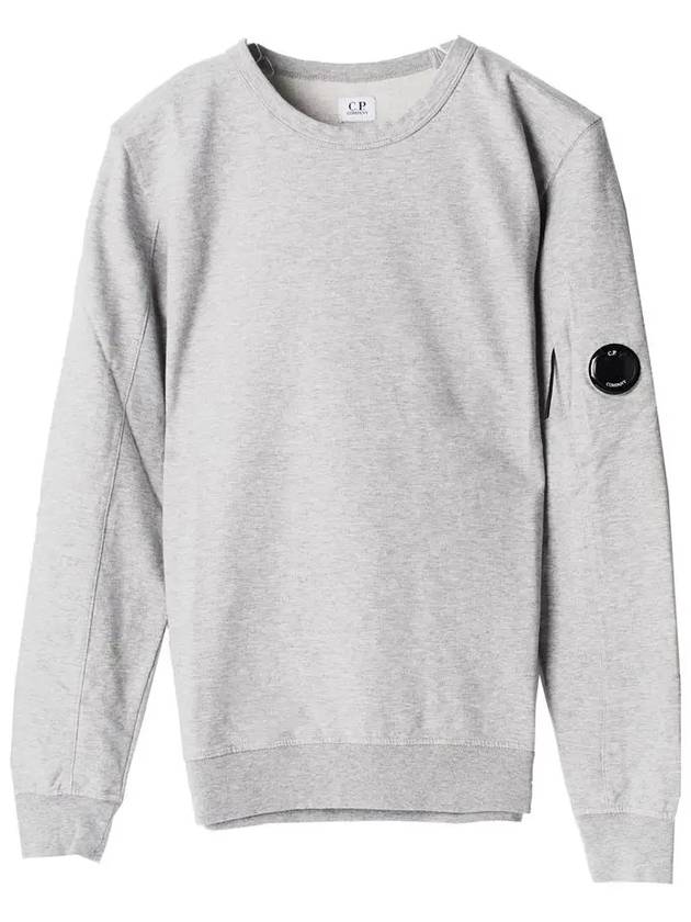 Men's Light Fleece Lens Wappen Sweatshirt Grey - CP COMPANY - BALAAN 3