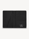 Pocket Organizer Taiga Leather Card Wallet Black - LOUIS VUITTON - BALAAN 4