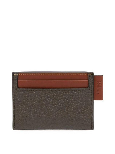 Heritage Logo Tag Leather Card Wallet Grey - MULBERRY - BALAAN 1