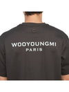 Logo Cotton Short Sleeve T-Shirt Dark Grey - WOOYOUNGMI - BALAAN 9