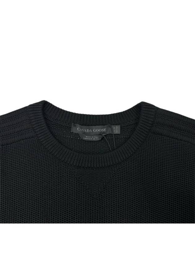 Patterson Merino Wool Knit Top Black - CANADA GOOSE - BALAAN 6