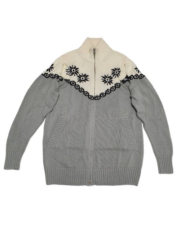 Women's MM6 Knit Zipup Cardigan Gray S52GP0087 - MAISON MARGIELA - BALAAN 1