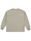 Logo Relaxed Fit Cotton Sweatshirt Champagne Beige - ACNE STUDIOS - BALAAN 3