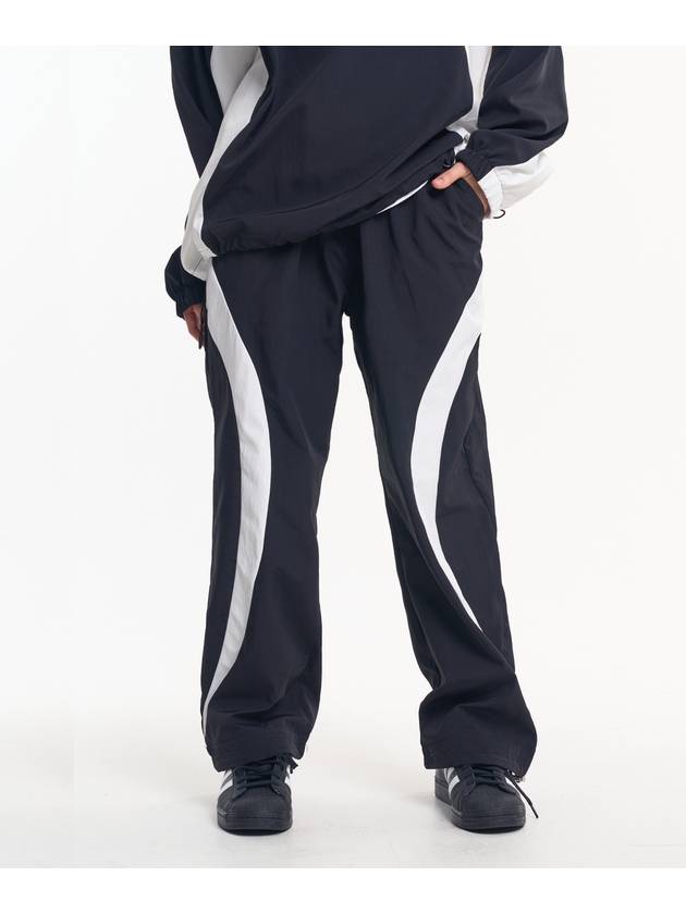 Nylon Side Curve Track Pants Black - MOO - BALAAN 2