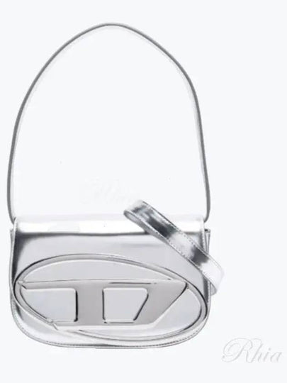 1DR Mirrored Leather Shoulder Bag Silver - DIESEL - BALAAN 2