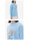 Oly Coffee Fox Classic Cotton Sweatshirt Blue - MAISON KITSUNE - BALAAN 6