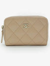 Classic zipper coin purse caviar gold light beige AP0216 - CHANEL - BALAAN 2