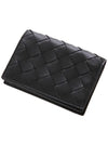 Intrecciato Flap Business Card Wallet Black - BOTTEGA VENETA - BALAAN 5