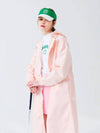 Hooded waist string raincoat PINK - MONBIRDIE GOLF - BALAAN 9