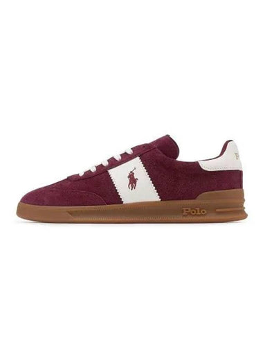 Heritage Aera Suede Sneakers Red - POLO RALPH LAUREN - BALAAN 1