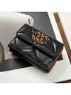 Nineteen Gold CC Logo Lambskin Half Wallet Black - CHANEL - BALAAN 6