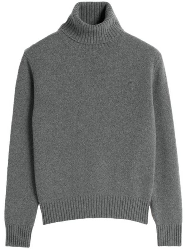 Cashmere Turtleneck Grey - AMI - BALAAN 2