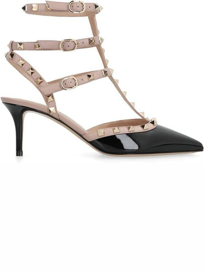 Valentino Garavani Valentino Garavani - Rockstud Patent Leather Slingback Pumps - VALENTINO - BALAAN 2