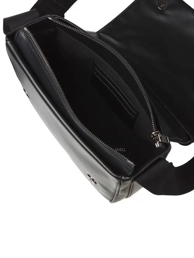 Logo Leather Messenger Bag Black - WOOYOUNGMI - BALAAN 11