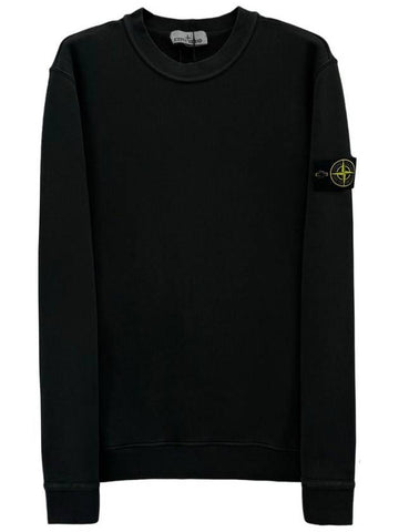 Pocket Wappen Sweatshirt Black - STONE ISLAND - BALAAN 1