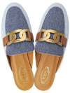 Flat Bloafers Blue - TOD'S - BALAAN.