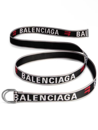 OS Men s Embroidered D Ring De Belt Gray Red - BALENCIAGA - BALAAN 2