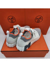 Men's Depart Low Top Sneakers Gris Blanc - HERMES - BALAAN 5