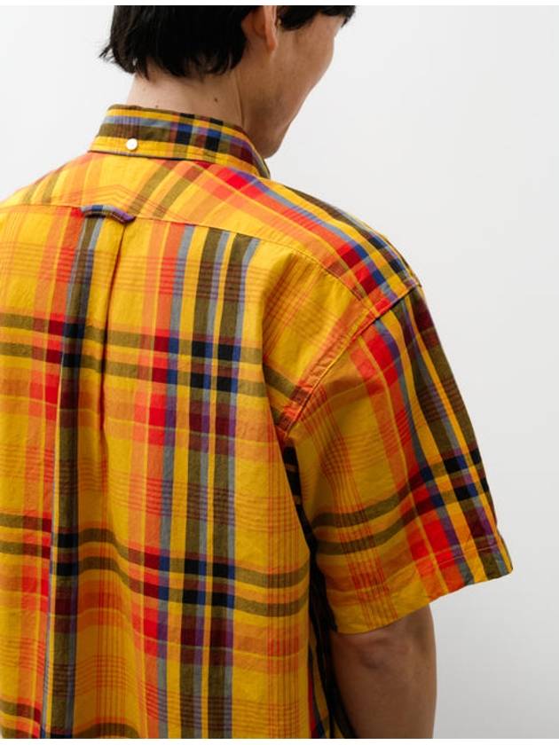 Cotton Gold Plaid Popover BD Shirt - ENGINEERED GARMENTS - BALAAN 4