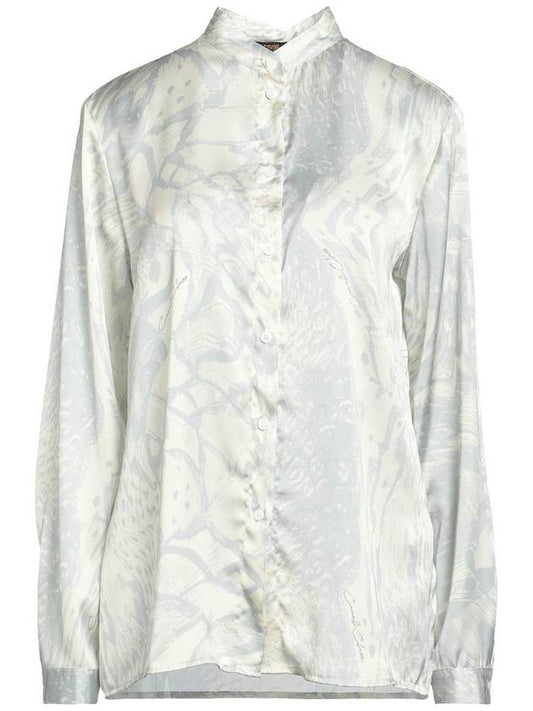 Roberto Cavalli class mandarin collar shirt - ROBERTO CAVALLI - BALAAN 1