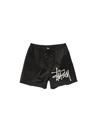 Men's Big Graffiti Beach Shorts Black - STUSSY - BALAAN 1