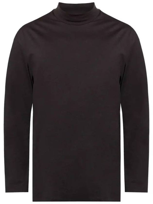 Classic Mock Neck Long Sleeve T-Shirt Black - Y-3 - BALAAN 2