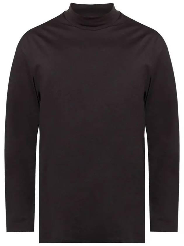 Classic Mock Neck Long Sleeve T-Shirt Black - Y-3 - BALAAN 3