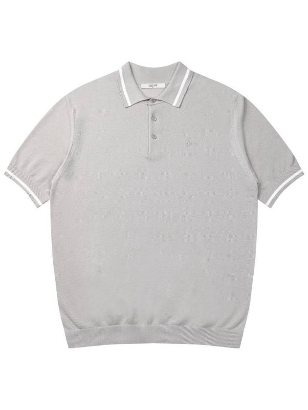 Men's Polo Knit Gray SWDQEPSW03GE - SOLEW - BALAAN 1