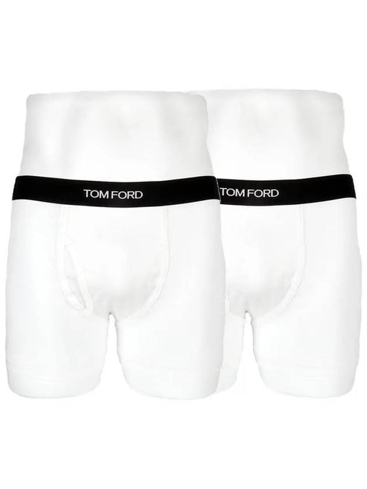 Men's Boxer Briefs Underwear White 2 Piece Set T4XC3 100 - TOM FORD - BALAAN 1