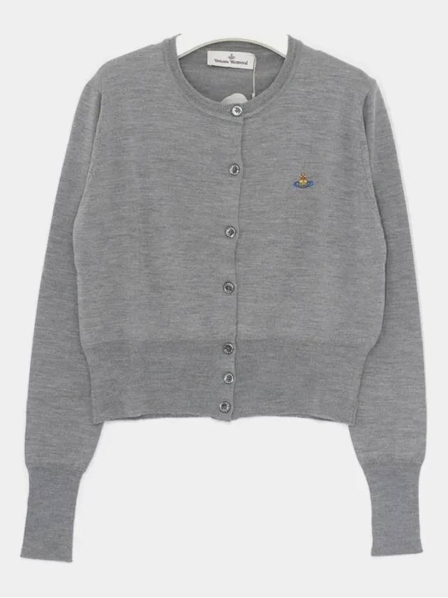 Bea Cropped Cardigan Grey - VIVIENNE WESTWOOD - BALAAN 4