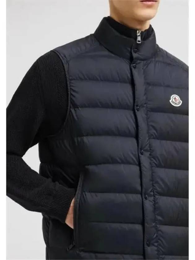 Logo Down Vest Navy - MONCLER - BALAAN 6