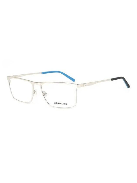 Rectangle Metal Eyeglasses Silver - MONTBLANC - BALAAN 2