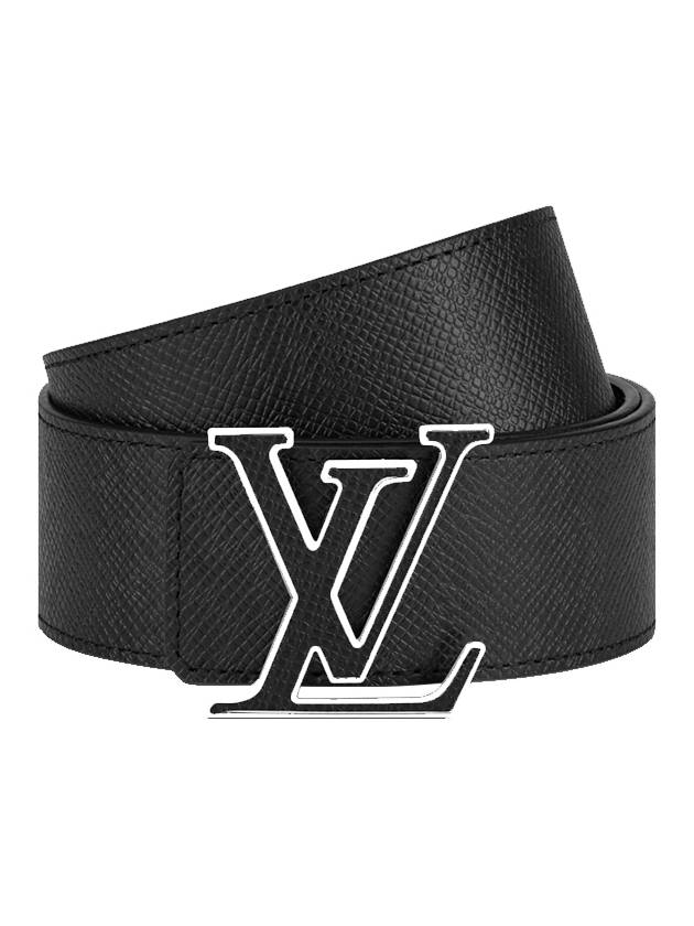 Initials Logo 40mm Reversible Leather Belt Black - LOUIS VUITTON - BALAAN 4