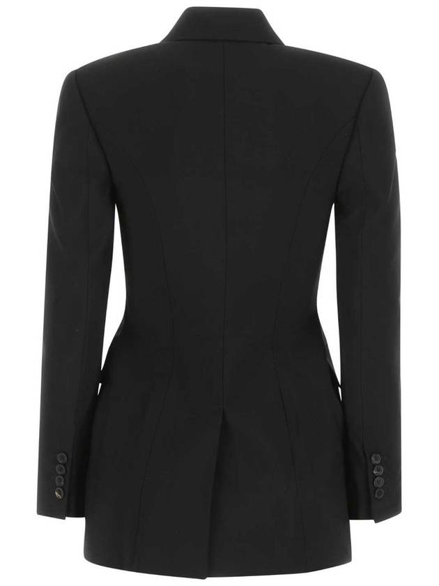 Double Breasted Blazer Jacket Black - ALEXANDER MCQUEEN - BALAAN 3